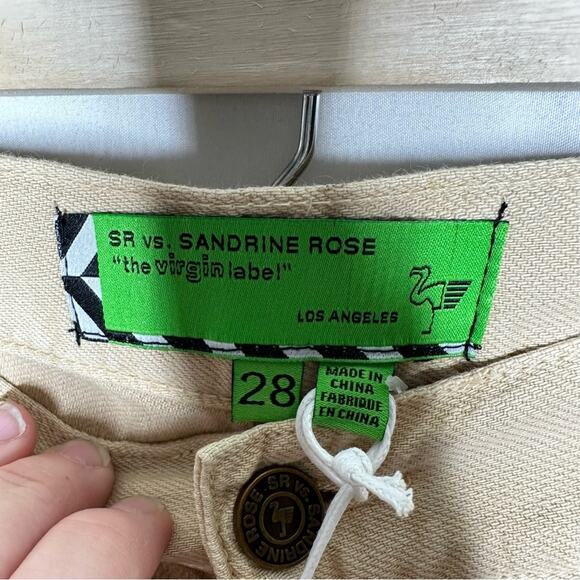 SANDRINE ROSE Short Shorts Sunflower NWT in Size 28 - Picture 3 of 8